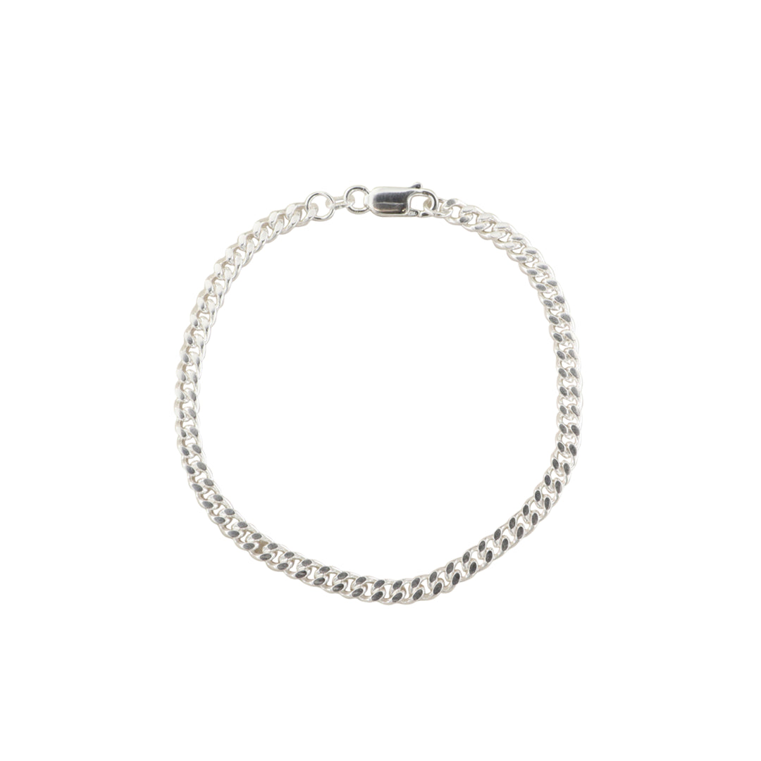 Find Armbånd, panser facet kæde, sterlingsølv, 18-20 cm/4,1 mm hos Beadhouse of Copenhagen i dag, med en altid hurtig levering!