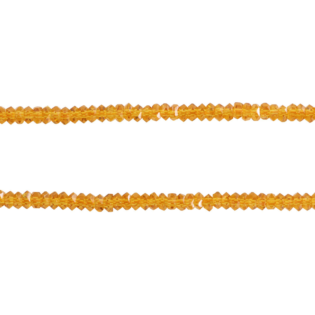 Find Krystalperler, string, preciosa beads, rondel facetteret, orange, glas, 3 x 5 mm hos Beadhouse of Copenhagen i dag, med en altid hurtig levering!