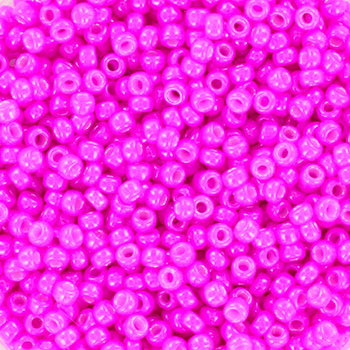 Rosa glaspärlor, miyuki rocailles Pärlor, lysande rosa