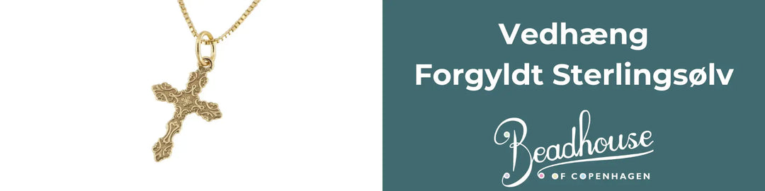 Vedhæng-Forgyldt-sølv Beadhouse of Copenhagen