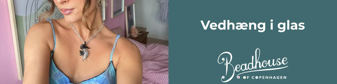 Vedhæng-af-glas Beadhouse of Copenhagen