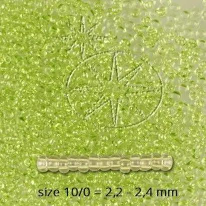 Grønne glasperler lys, preciosa, green 2 dyed crystal, storkøb Preciosa