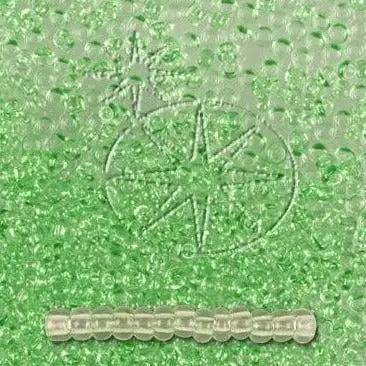 Grønne glasperler, preciosa, green 2 dyed crystal, storkøb Preciosa