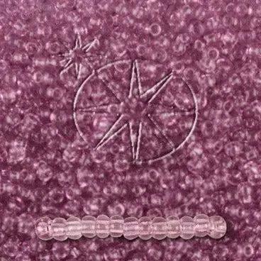 Lilla glasperler, preciosa, violet 2 dyed crystal, storkøb Preciosa