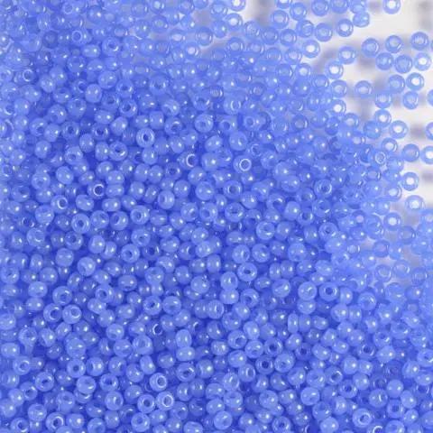 Blå glasperler, preciosa, alabaster blue, storkøb Preciosa