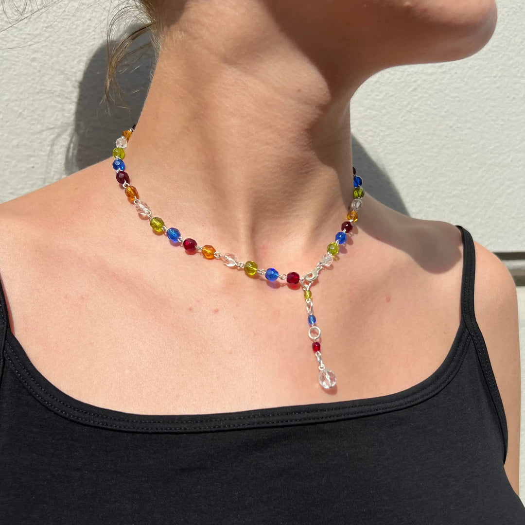 Halskæde, y-halskæde, plastik, flere varianter, 40-43,5cm Beadhouse of Copenhagen