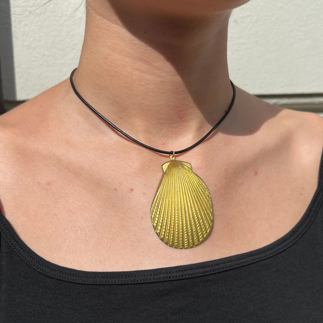 Halskæde, lædersnor, forsølvet messing, flere varianter, 37-40cm Beadhouse of Copenhagen