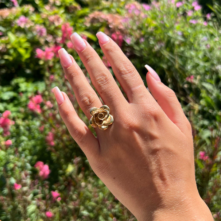 Find Fingerring, stor rose, forgyldt sterlingsølv hos Beadhouse of Copenhagen i dag, med en altid hurtig levering!