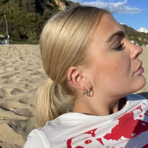 Øreringe, hoops, 20 mm, sterlingsølv og forgyldt sterlingsølv BLT