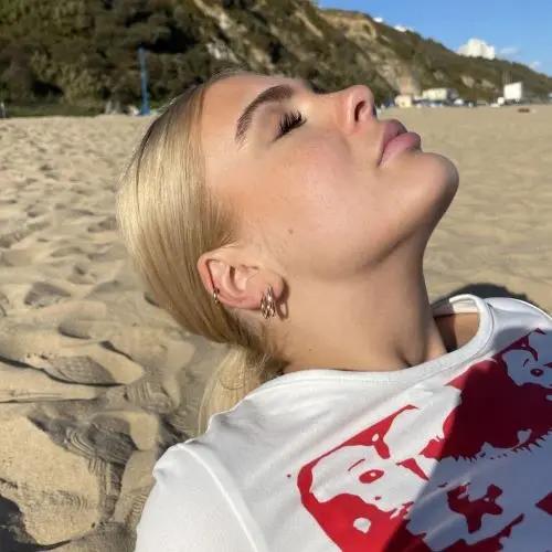 Øreringe, hoops, 20 mm, sterlingsølv og forgyldt sterlingsølv BLT