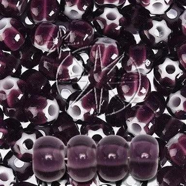 Lilla glasperler, preciosa, violet cornelian star, storkøb Preciosa