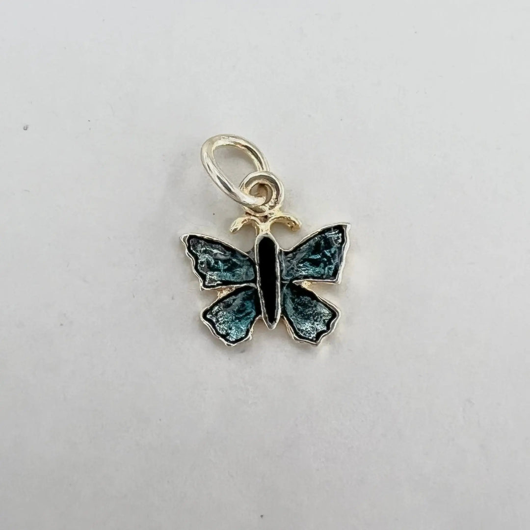 Vedhæng, sommerfugl, forsølvet messing, 20 x 19 mm Beadhouse of Copenhagen