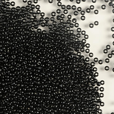 Køb Sorte glasperler, Natural Black Mix – Grønlandske perler hos Beadhouse