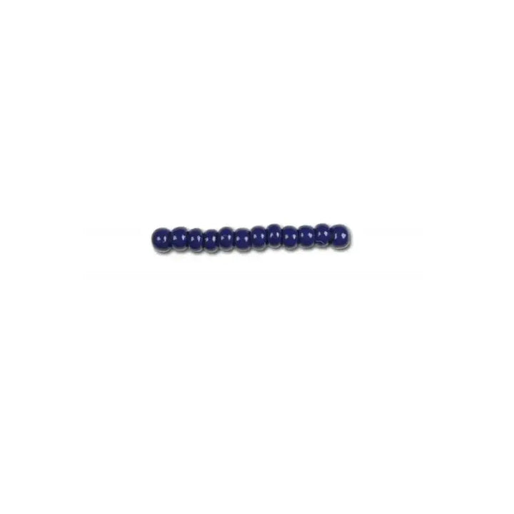 Blå glasperler, preciosa, natural opaque midnight blue, storkøb 