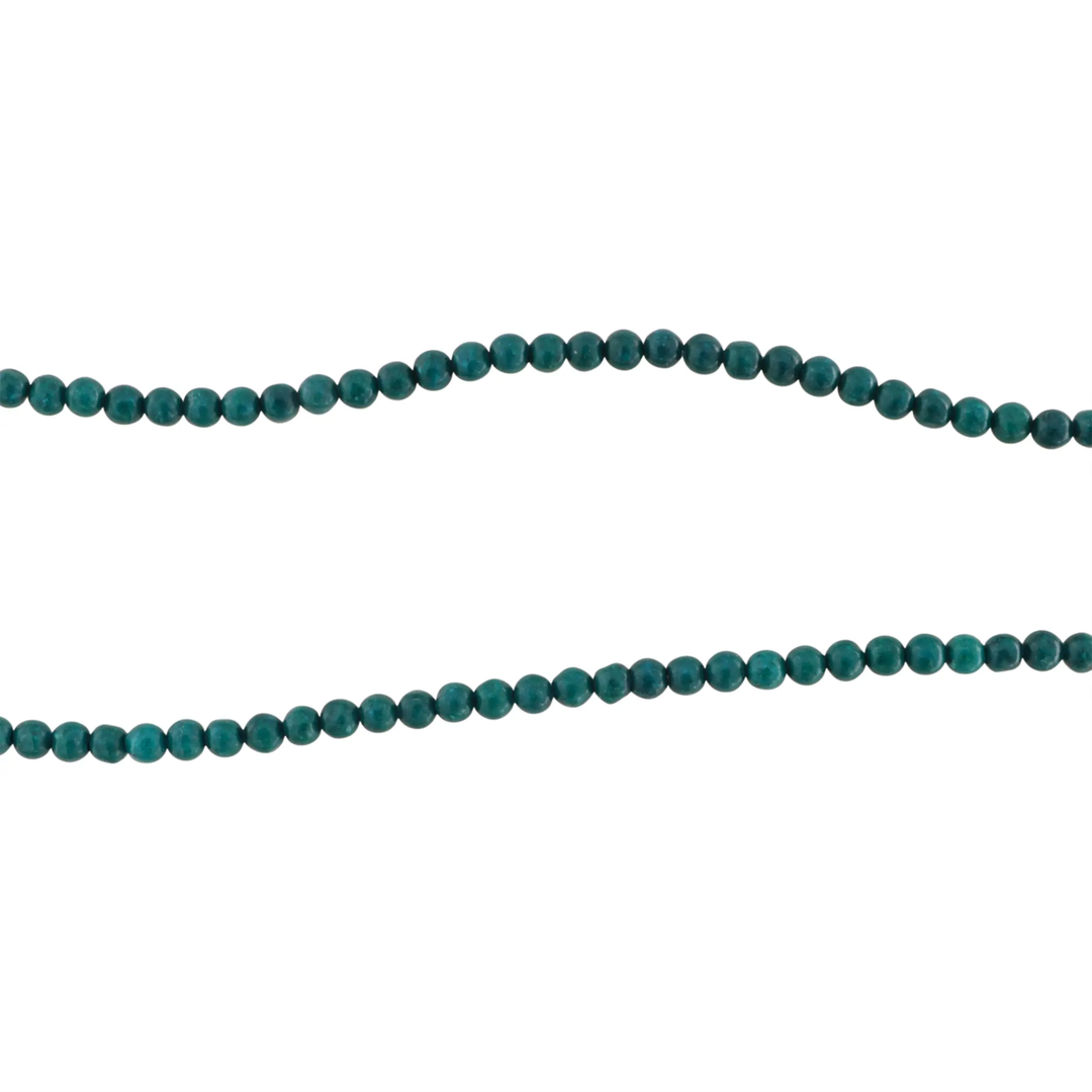 Smykkestensperler, string, turkis agat, 39 cm, ca 97 stk JCentre