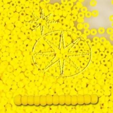 Gule glasperler, preciosa, natural opaque yellow, storkøb Preciosa