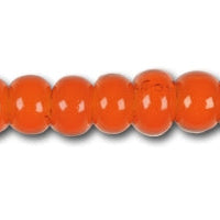 Orange glasperler, preciosa, orange cornelian star 9/0