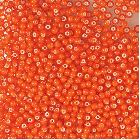 Orange glasperler, preciosa, orange cornelian star 9/0