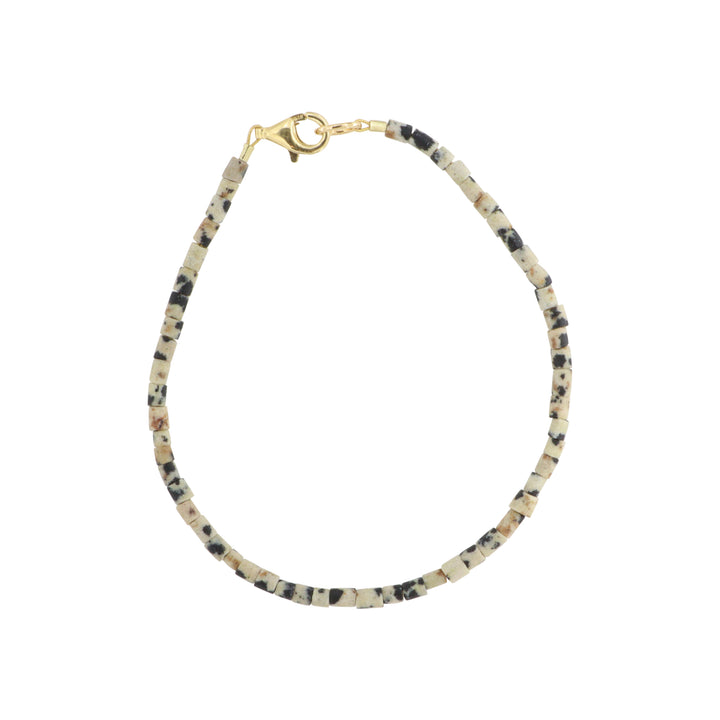 Find Armbånd, dalmatiner jaspis rørperler, 16 - 20 cm hos Beadhouse of Copenhagen i dag, med en altid hurtig levering!