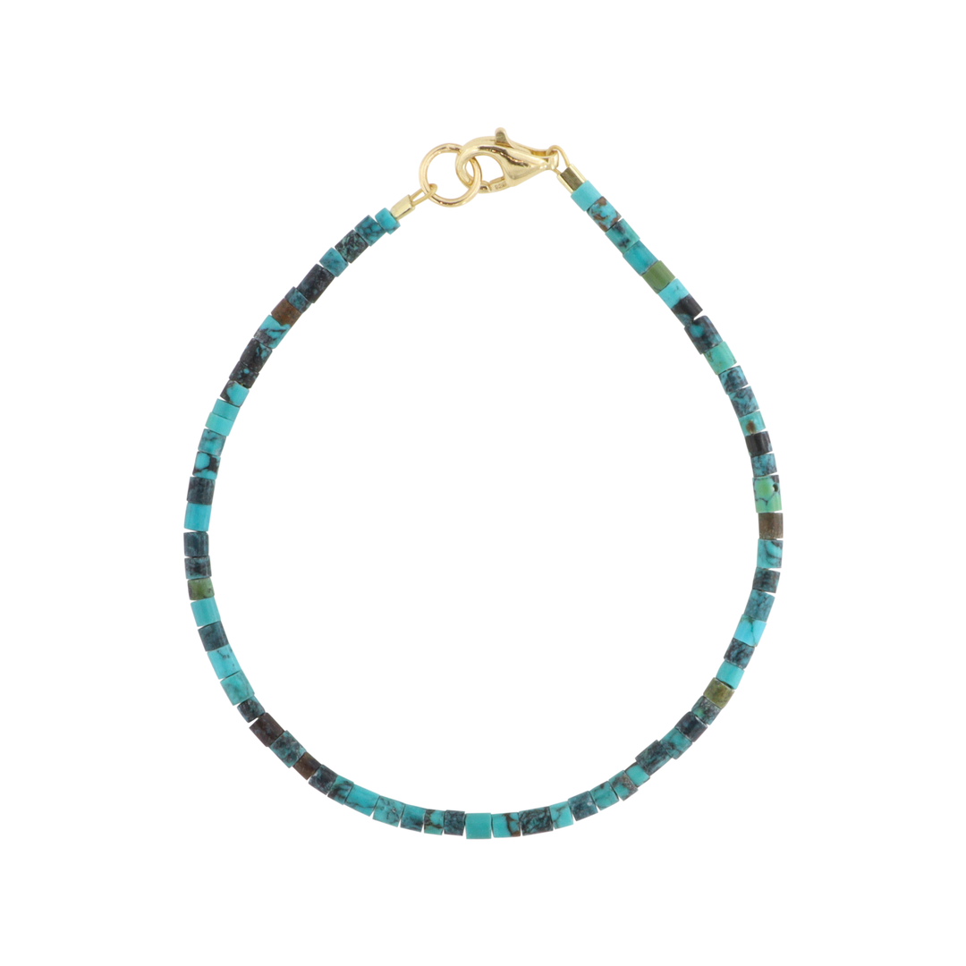 Find Armbånd, turkis rørperler, 16 - 18 cm hos Beadhouse of Copenhagen i dag, med en altid hurtig levering!