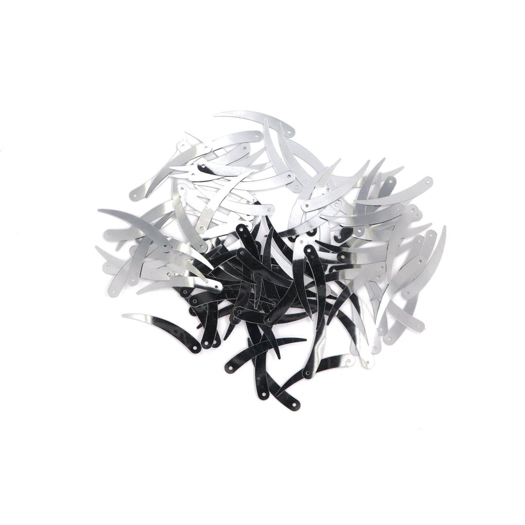 Palietter, aflange, 33x4mm, uden regnbueskær, flere varianter, 10-40g