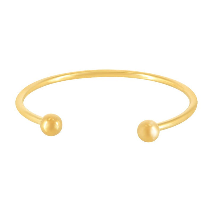 Find Armbånd, åben armring, forgyldt rustfri stål, 60 mm hos Beadhouse of Copenhagen i dag, med en altid hurtig levering!