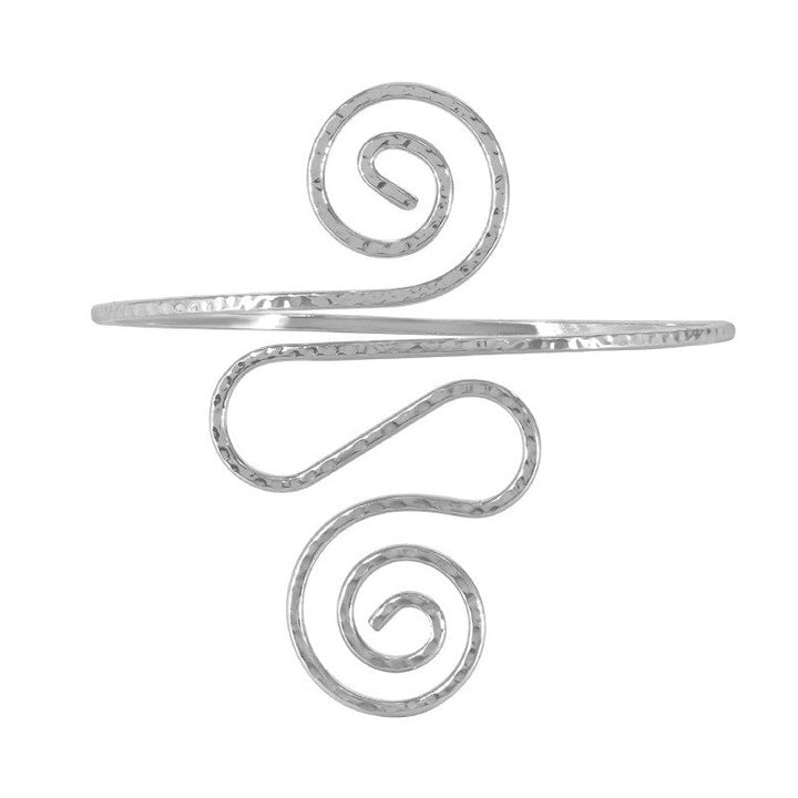 Find Armbånd, åben armring med cirkler, forsølvet stål, 75-90 mm hos Beadhouse of Copenhagen i dag, med en altid hurtig levering!