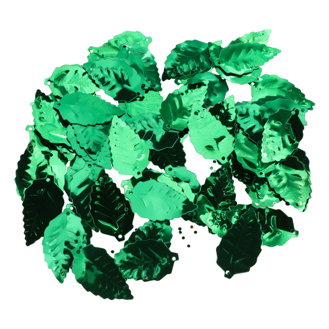 Palietter, blade, uden regnbueskær, flere varianter, 14x25mm, 10-40g Beadhouse of Copenhagen