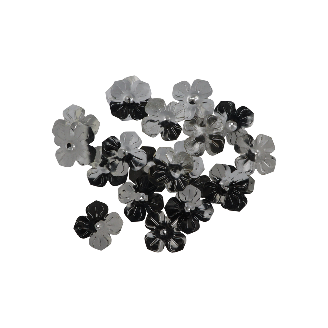 Paljetter, blomma, 13-24 mm, 10-40 g, utan regnbågsglitter, flera varianter