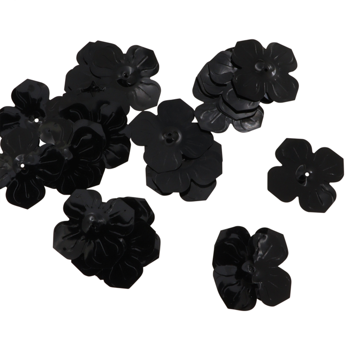 Palietter, blomst, 13-24mm, 10-40g, uden regnbueskær, flere varianter Beadhouse of Copenhagen