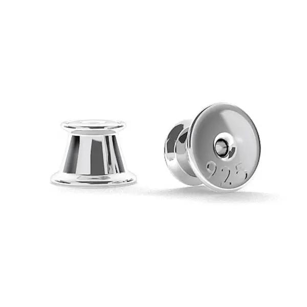 Bagstopper til ørestik i sterlingsølv med silikone 0,9 mm Silveks