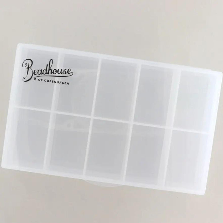 Opbevaring, beadhouse bead box 10 rum, plastik, uden indhold Beadhouse of Copenhagen