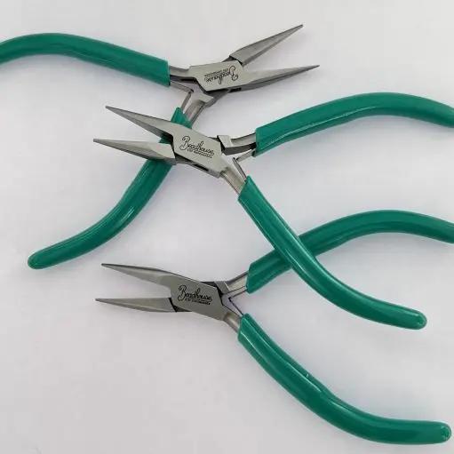 Fladtang lille, med beadhouse logo. spids grøn Metro