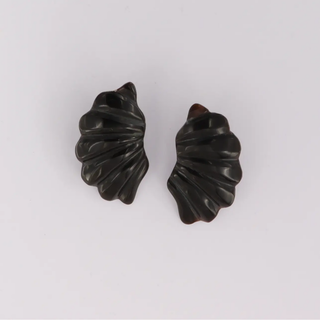 Øreringe, clips, bølge, forsølvet messing Beadhouse of Copenhagen