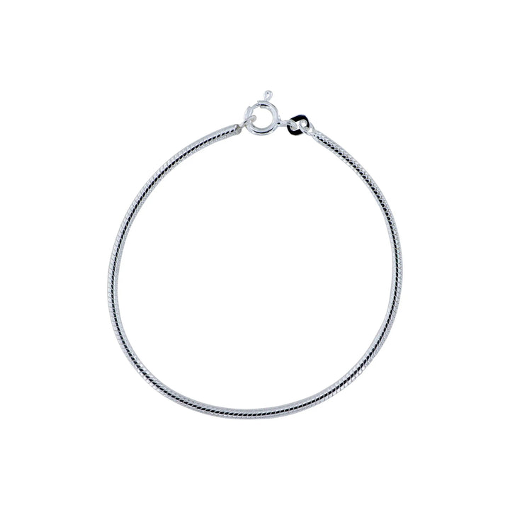 Armbånd, snake kæde, sterlingsølv, 2,2 mm bredt Spain