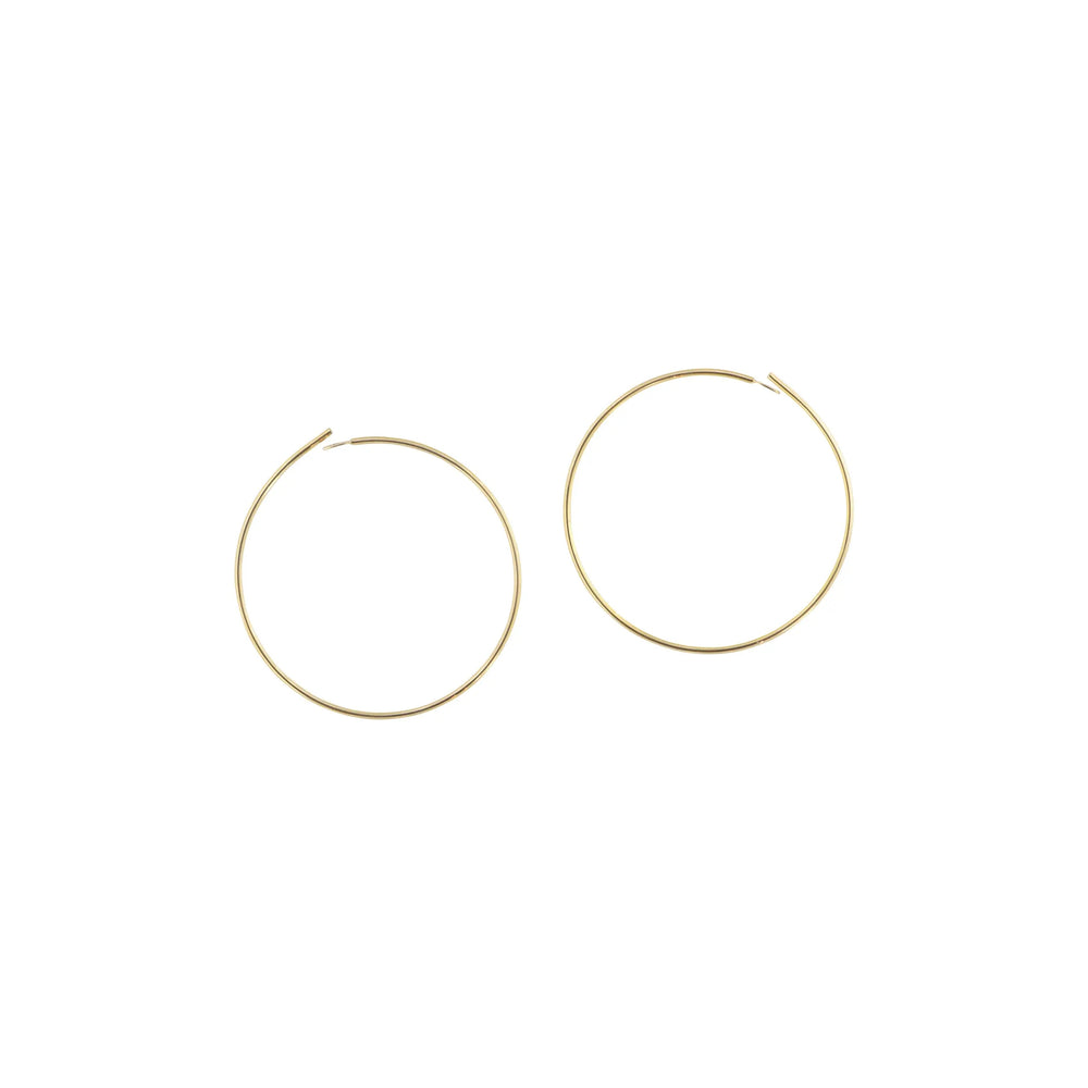 Monterings creoler i forgyldt messing 0,7x25 mm, storkøb Beadhouse of Copenhagen