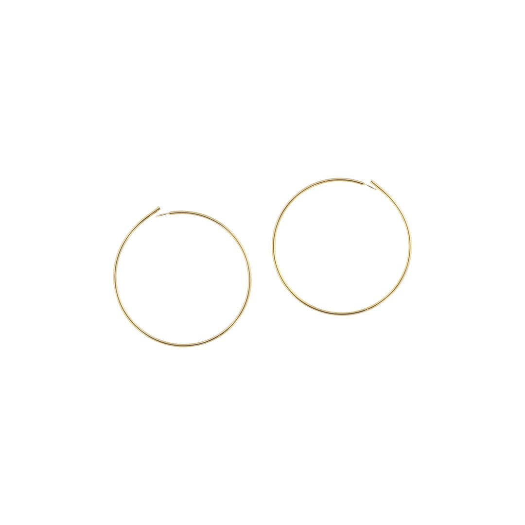 Monterings creoler i forgyldt messing 0,7x25 mm, storkøb Beadhouse of Copenhagen