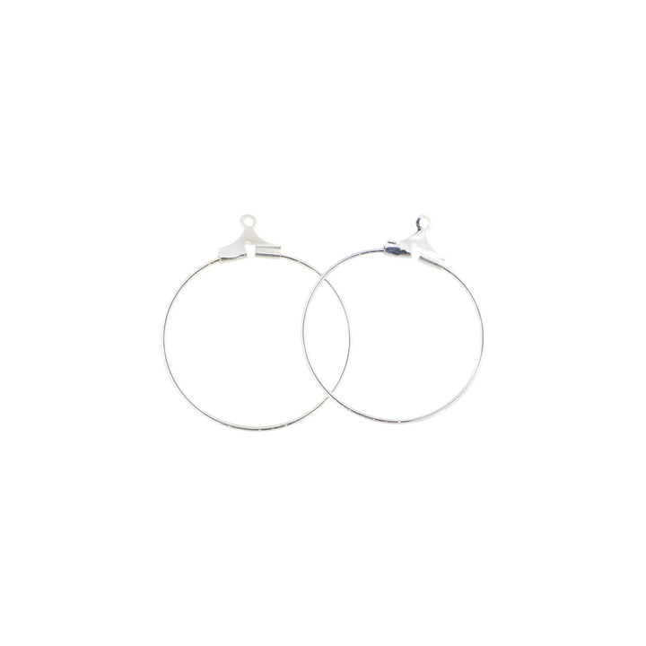 Monterings creoler i forsølvet messing 0,8x23mm. storkøb BOC