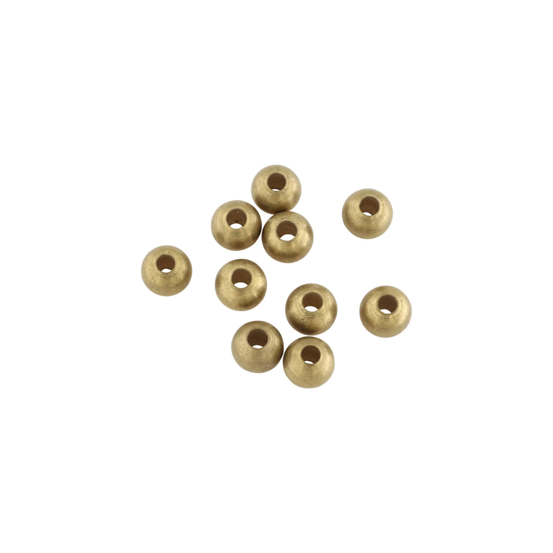 Metalperler, rund, forgyldt messing, 8x7 mm. storkøb BOC