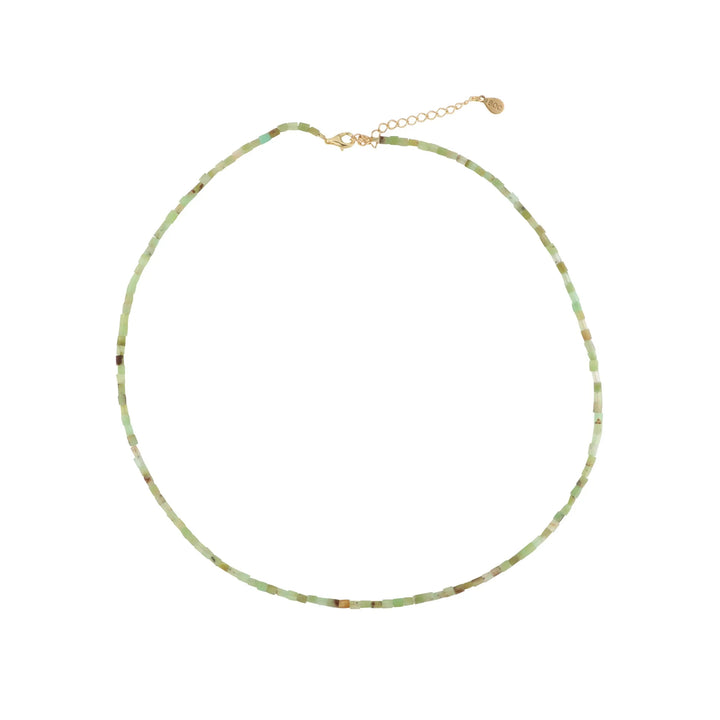 Halskæde, smykkesten rør, forgyldt sterlingsølv og sterlingsølv Beadhouse of Copenhagen