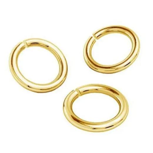 Øskner, åbne, forgyldt sterlingsølv 7 x 1 mm Silveks