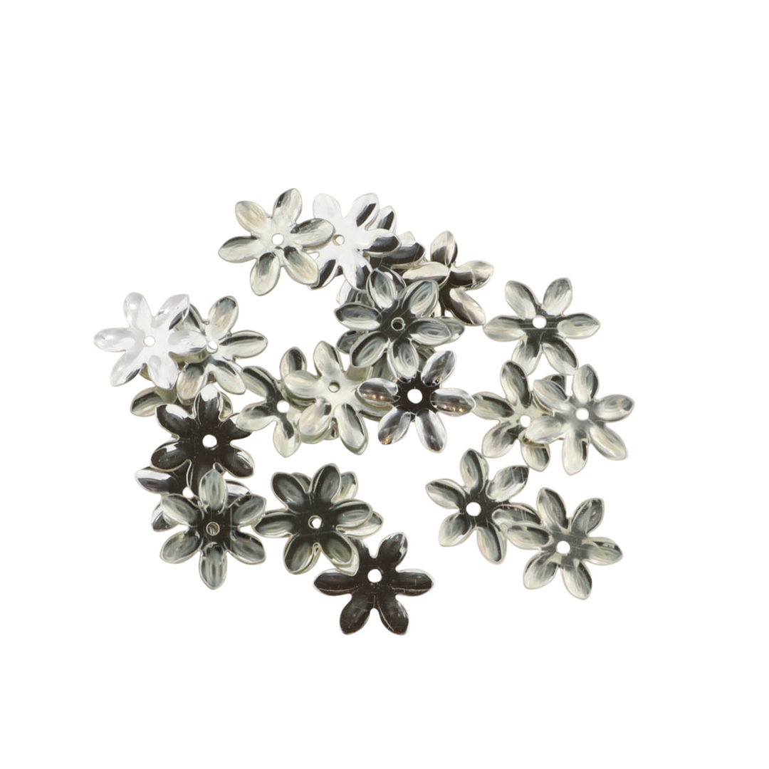 Pailletter, blomst, 13-24mm, 10-40g, uden regnbueskær, flere varianter