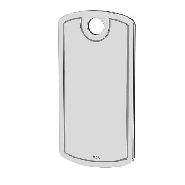 Find Vedhæng, dog tag med graveret ramme, sterlingsølv hos Beadhouse of Copenhagen i dag, med en altid hurtig levering!