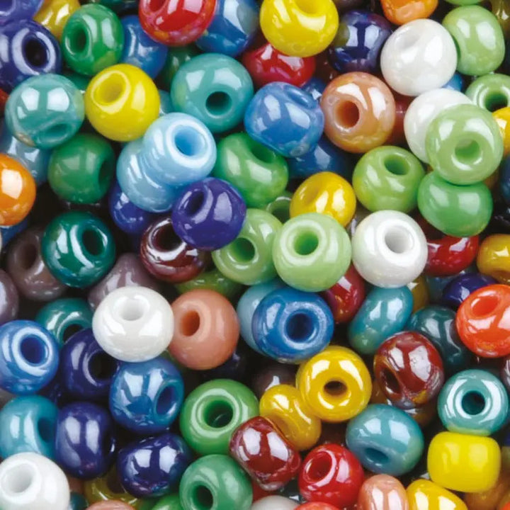 Blandede glasperler, preciosa, mix opaque sfinx, storkøb Preciosa