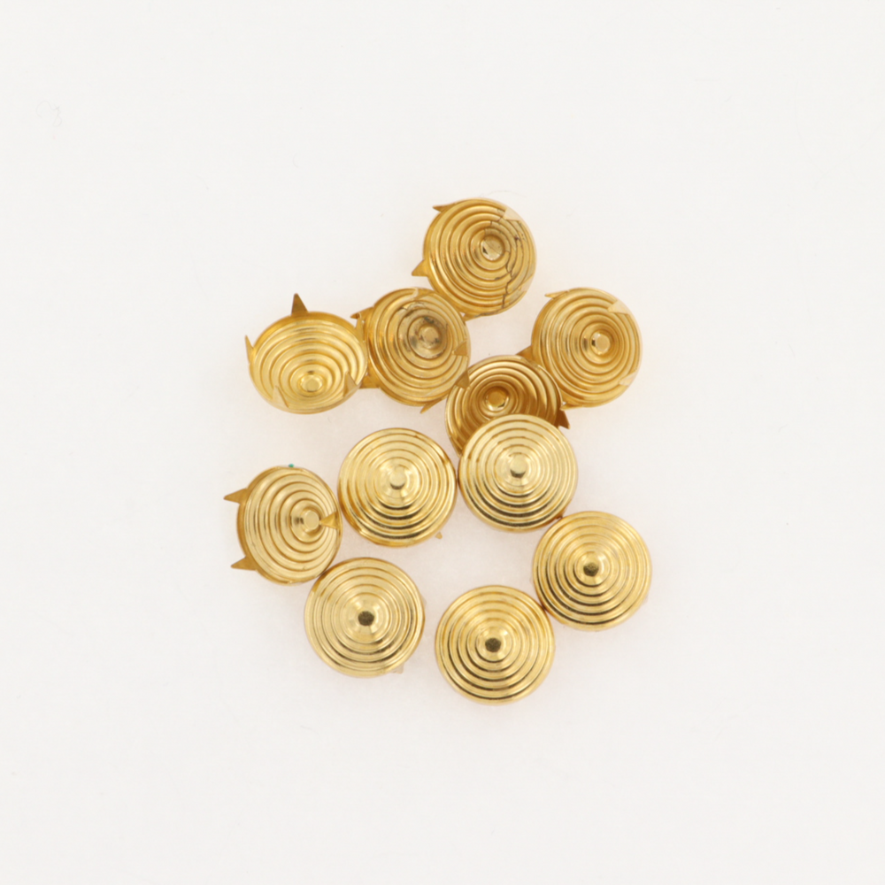 Nitter, kegleformet m. mønster, forsølvet og forgyldt, 10-100 stk, flere varianter Beadhouse of Copenhagen