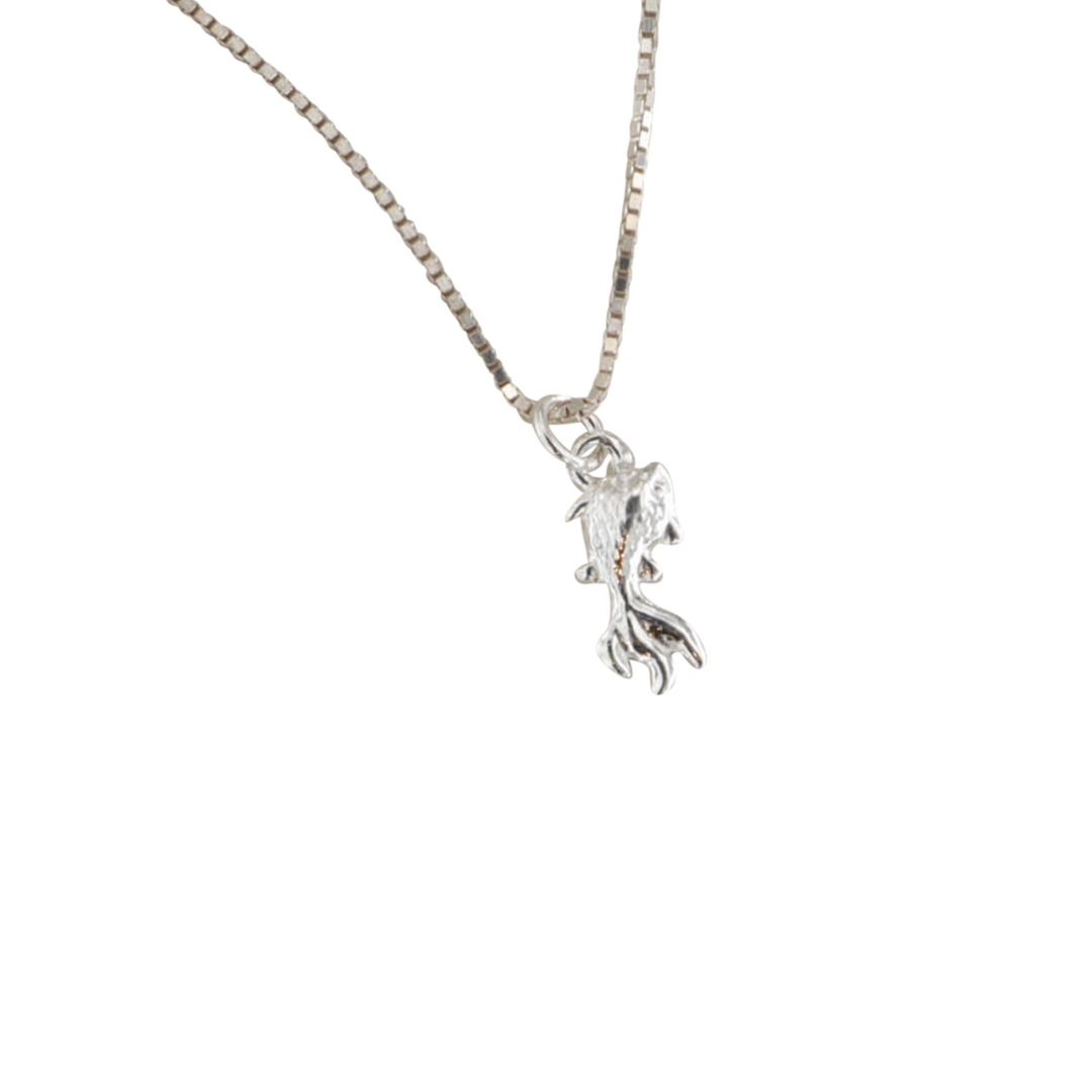 Vedhæng, guldfisk, sterlingsølv, med øsken, 15 x 6mm Silveks