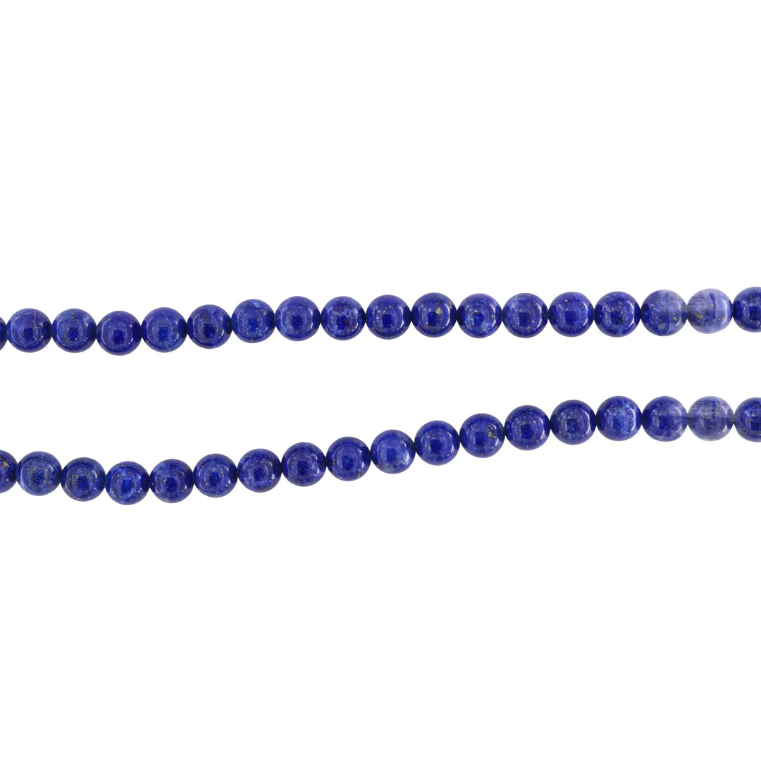 Smykkestensperler, string, lapis lazuli rund, 45 cm/10 mm, storkøb BOC