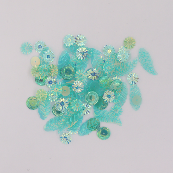 Palietter, blandede pailletter, 10-40g, flere varianter Beadhouse of Copenhagen