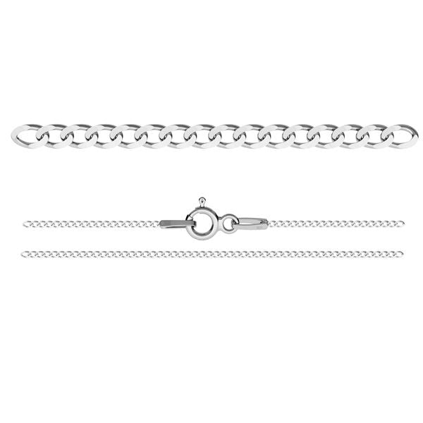Find Armbånd, panser facet kæde, sterlingsølv, 16-18 cm/1,2 mm hos Beadhouse of Copenhagen i dag, med en altid hurtig levering!