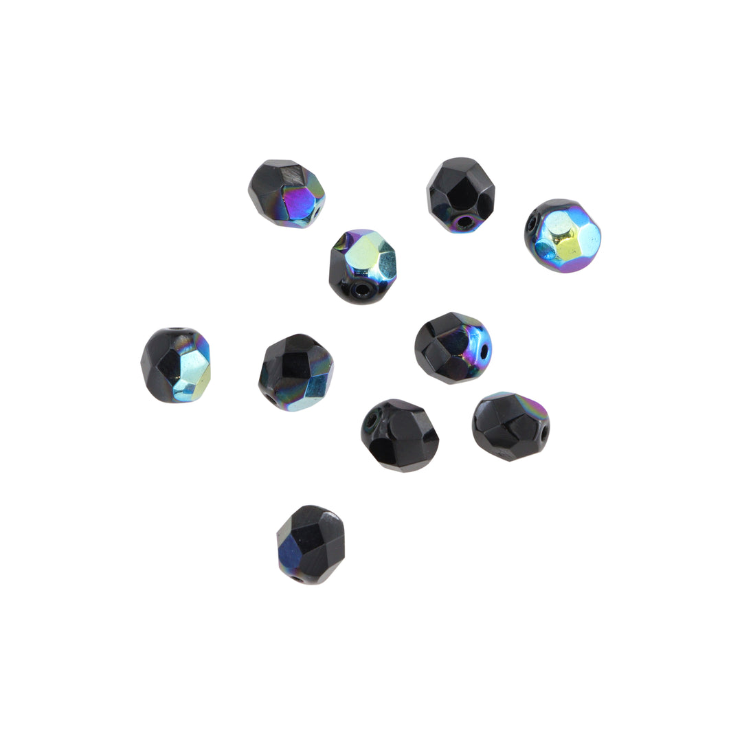 Find Krystalperler, preciosa beads, rund facetteret, glas, 7 mm - flere farver hos Beadhouse of Copenhagen i dag, med en altid hurtig levering!